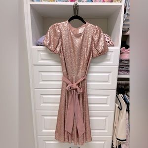 Gal Merts Glam Pink Sequin Dress Size 6